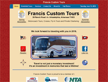 Tablet Screenshot of franciscustomtours.com